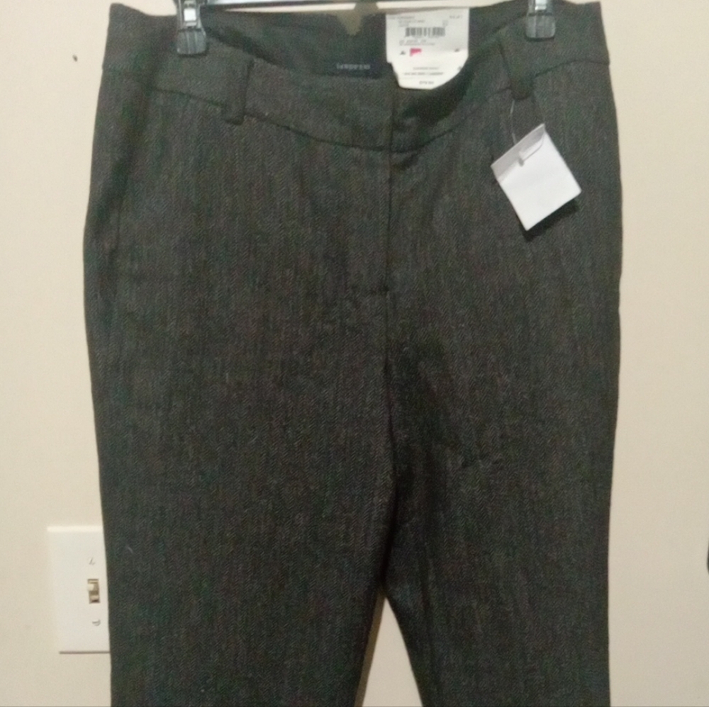 Lands 'End Wool Dress Pants woman Size 10 color Black
